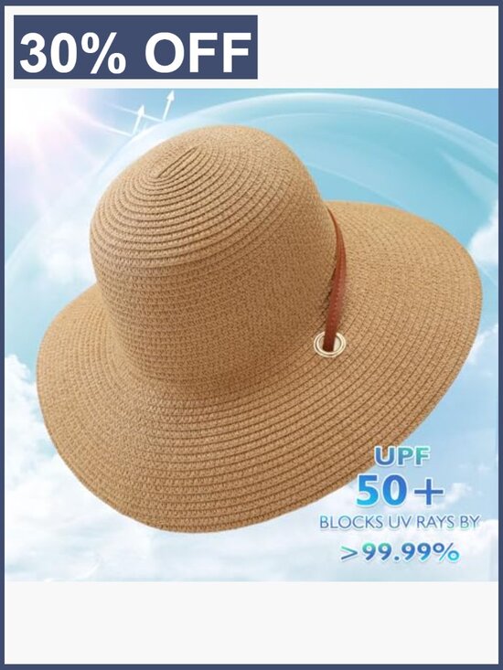 Wide Brim Sun Hat UPF 50+ Foldable with Chin Strap main image 5